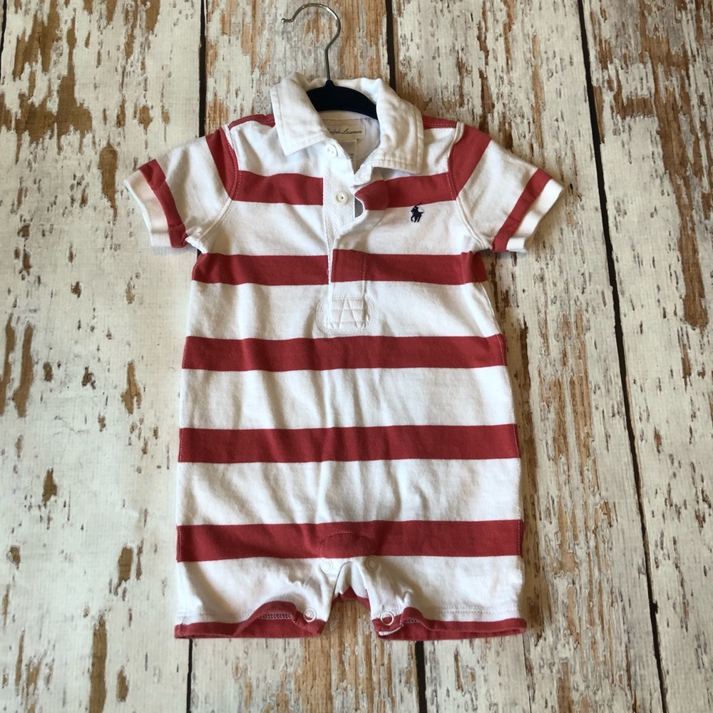 Ralph Lauren size 6M onesie only worn once